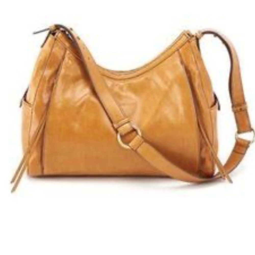 Hobo HORIZON leather slouchy shoulder bag EARTH
